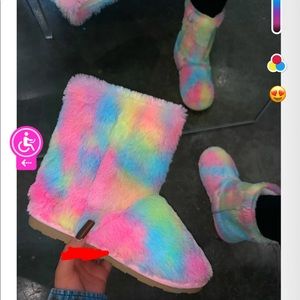 Pink Multi Boots